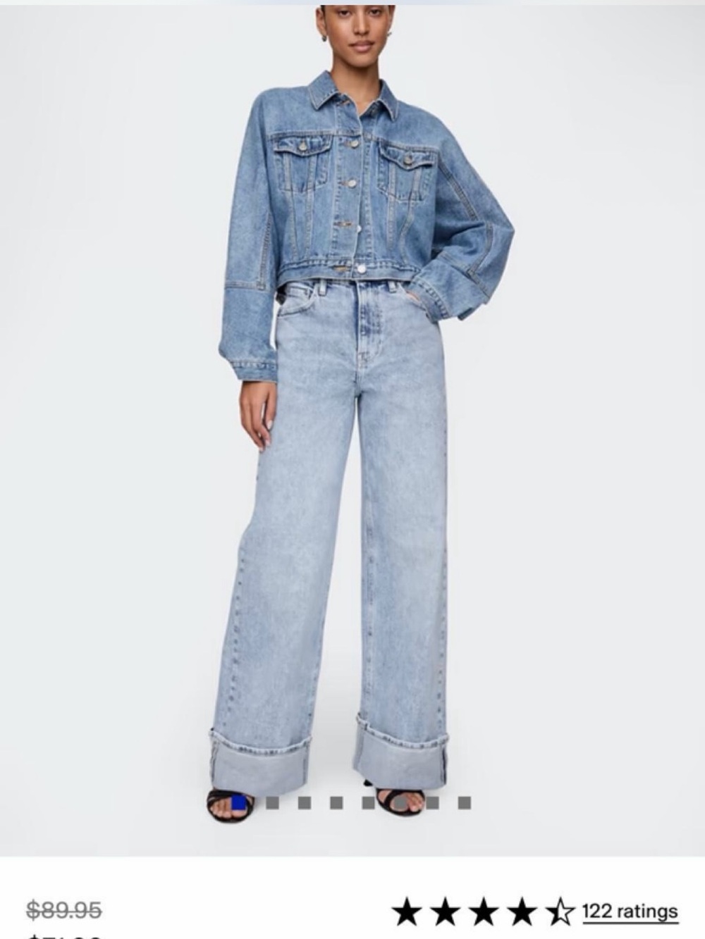 GAP Light Blue Wide-Leg High-Waist Jeans